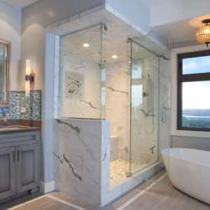 Worthy of a Roman Emperor: Italian Marble Shower Remodel